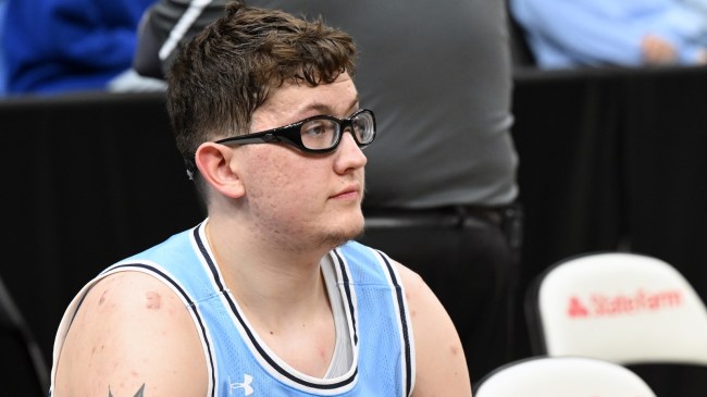 Robbie Avila sits on the Indiana State bench.