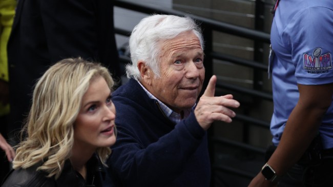 Robert Kraft at Super Bowl LVIII.
