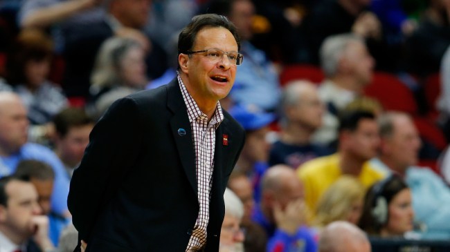 Tom Crean on the Indiana sideline.