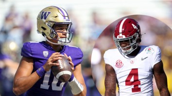 Alabama’s Four-Star Transfer Quarterback TOWERS Over Jalen Milroe And Ty Simpson At Spring Ball