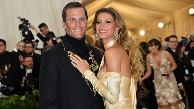 gisele bundchen and tom brady at the met gala