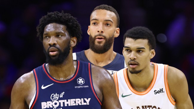 Joel Embiid, Rudy Gobert and Victor Wembanayama