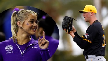 Olivia Dunne Freaks Out Watching Paul Skenes Pump Nasty 100mph+ Cheddar Vs. Jackson Holliday