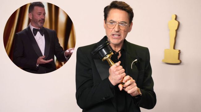 robert downey jr jimmy kimmel oscars