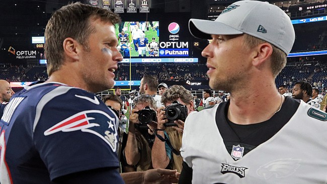 Tom Brady and Nick Foles