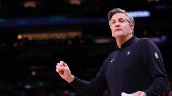 Minnesota Timberwolves Head Coach Chris Finch Leaves Game 4 After Being Run Over By Mike Conley