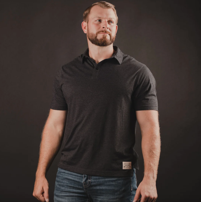 Grunt Style Cruiser Polo in Heather Black