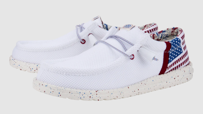 HEYDUDE Wally Funk USA Party Moccasins