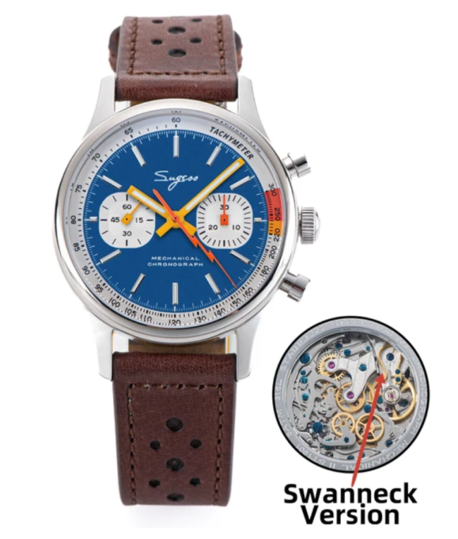 Sugess Exclusive Golden Swanneck Edition Watch available at AliExpress