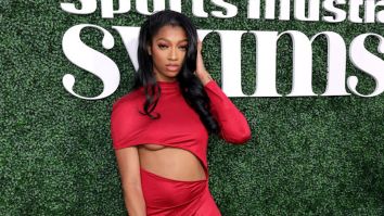 Angel Reese Rocks Stunning Deep-Cut Dress At 2024 WNBA Draft