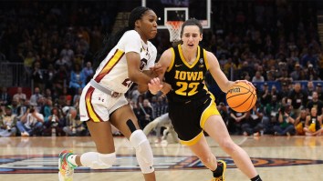 Feisty Exchange With Caitlin Clark Leads South Carolina Player To Flop After Blatant Uncalled Push