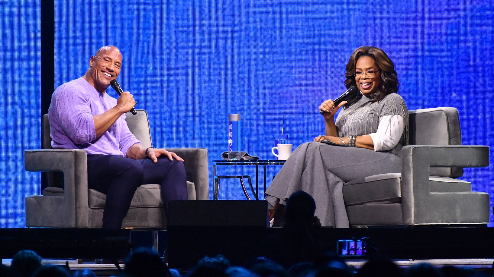 Dwayne The Rock Johnson and Oprah