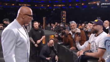 The Rock Confronts Disrespectful Fan Who Taunted Him At WWE HOF Fame ‘Watch Your Mouth’