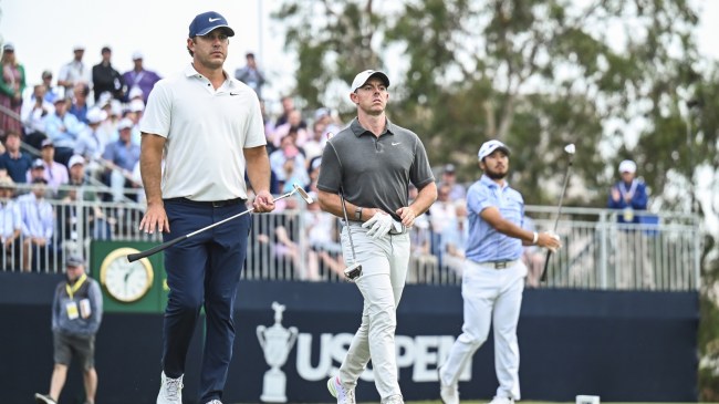 Brooks Koepka and Rory McIlroy at the US Open.