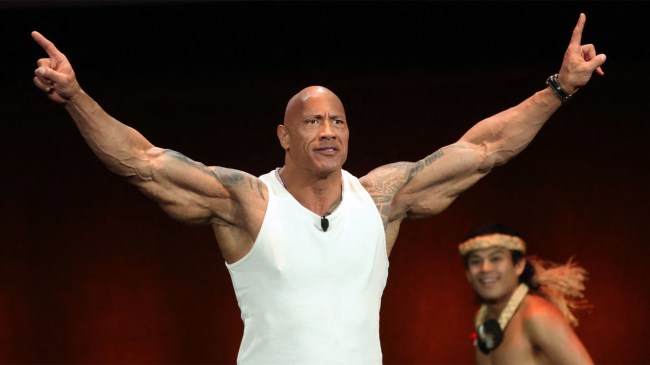 Dwayne Johnson onstage Walt Disney Studios presentation CinemaCon 2024