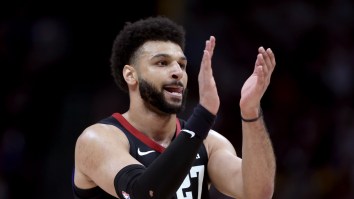 Nuggets Guard Jamal Murray Throws Heat Pack On Floor During Live Play