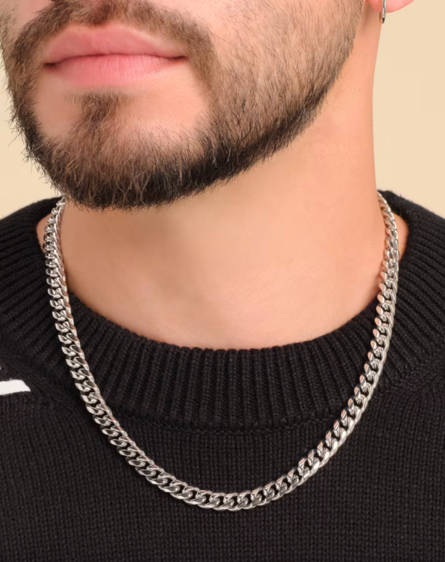 Jaxxon Cuban Link Silver Chain - 8mm