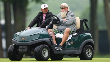 John Daly’s Legend Continues To Grow, Ripping Cigs And Taking Iconic Pic With Tiger Woods At PGA Championship