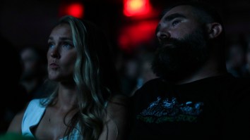 Jason Kelce Claps Back At Harrison Butker Supporter Who Called Wife Kylie A ‘Homemaker’