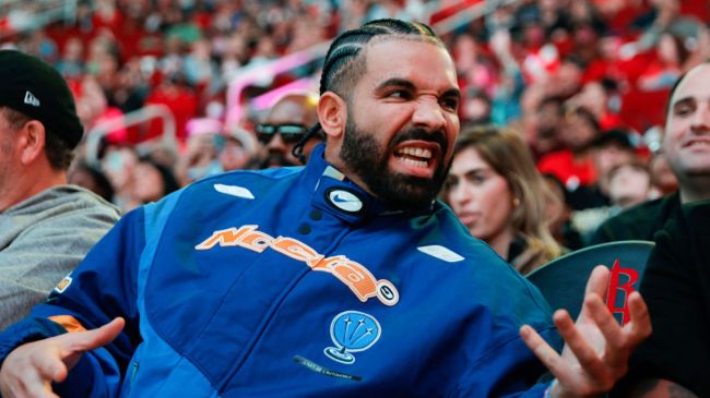 drake courtside at nba game