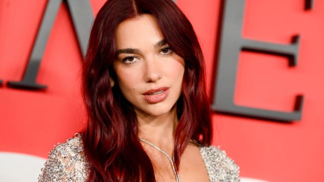 dua lipa looking into the camera