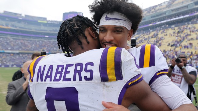 Jayden Daniels and Malik Nabers at LSU