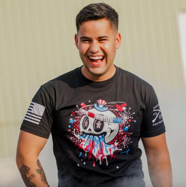 Grunt Style I Spew Red White and Blue T-Shirt