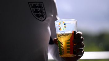 Euro Fans Achieve Peak ‘Guys Being Dudes’, Balance Pint Glass On A Sleeping Man’s Head, Sing ‘He’s Got A Pin Glass On His Head’