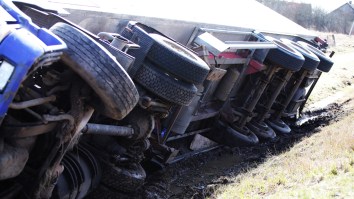 New Fear Unlocked: Manure Truck Overturns, Covers House And Cars In Poop
