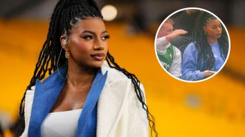 Taylor Rooks Turns Poor Celtics Fan Into A Meme By Ignoring His Apparent Attempts At Spitting Game
