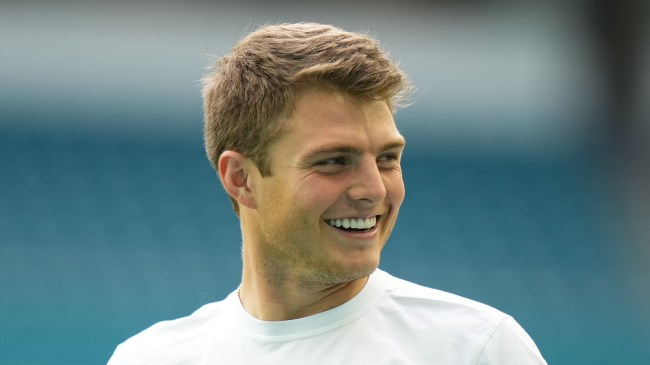 Zach Wilson on the field for the New York Jets.