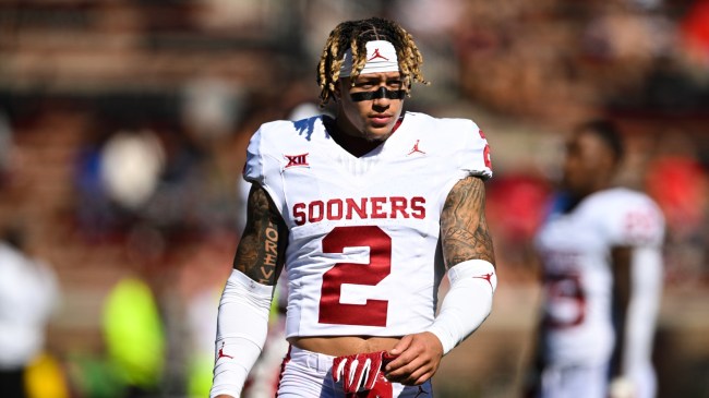 Billy Bowman on the field for the Oklahoma Sooners.