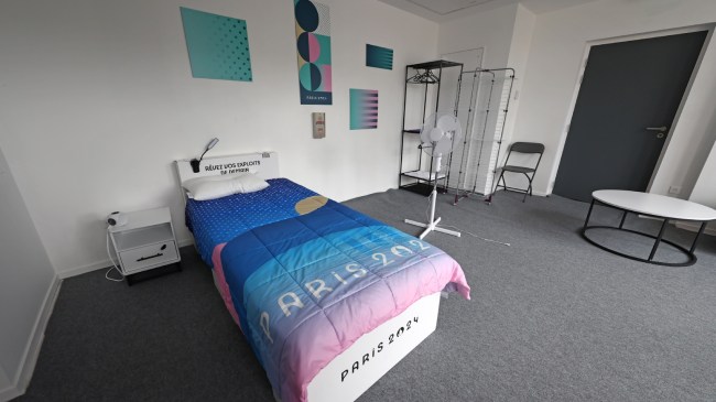 Accommodations at the Olympic Village in Paris.