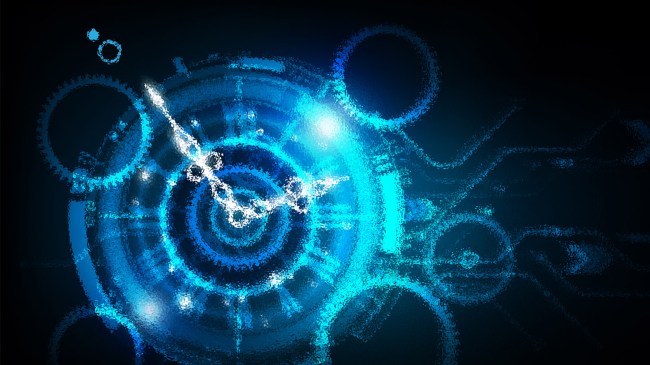 Time Travel Machine Clock
