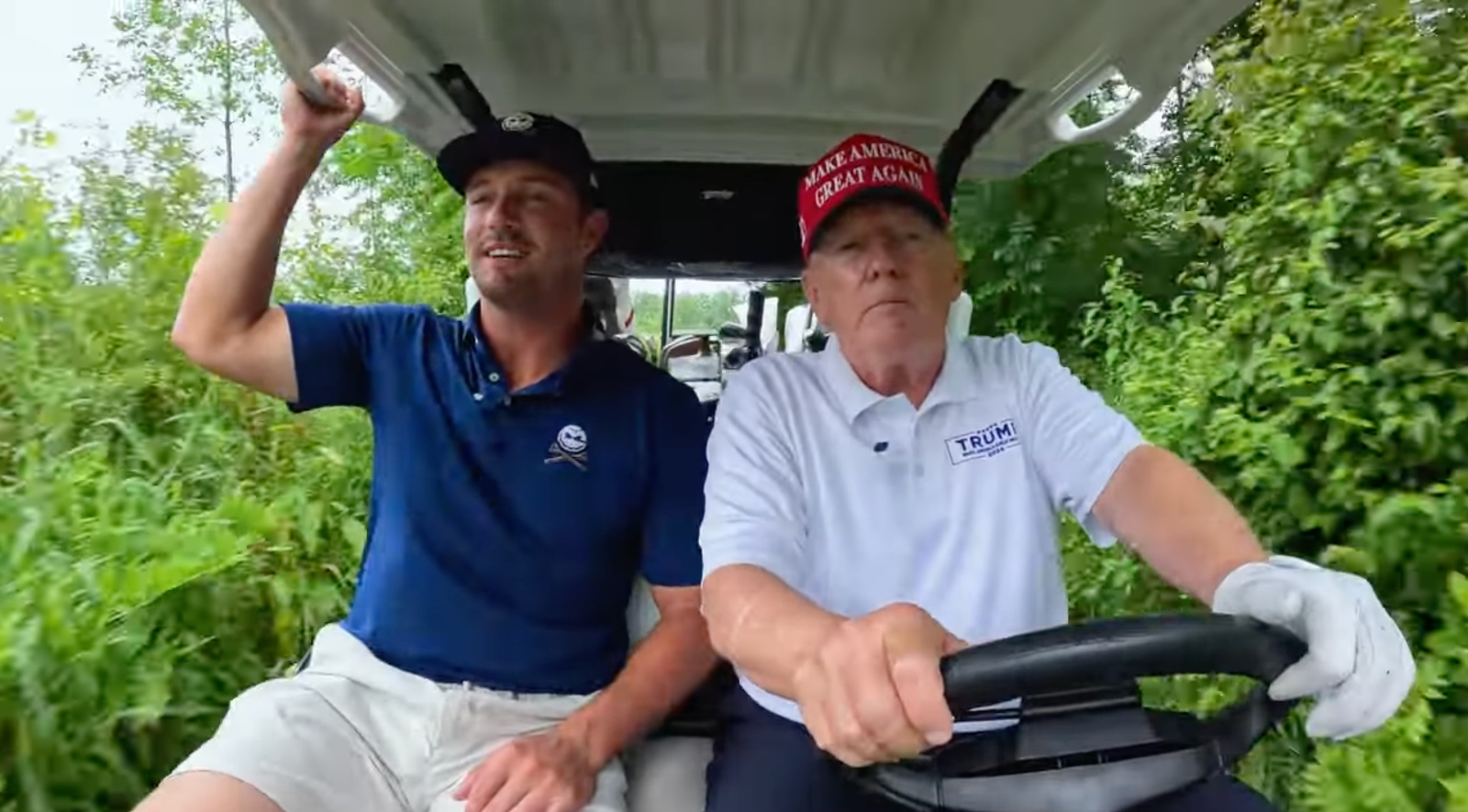 Bryson DeChambeau and Donald Trump