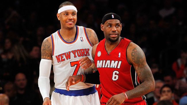 carmelo anthony lebron james