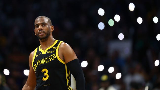 chris paul in a black san francisco jersey