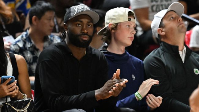 jaylen brown at a summer league game