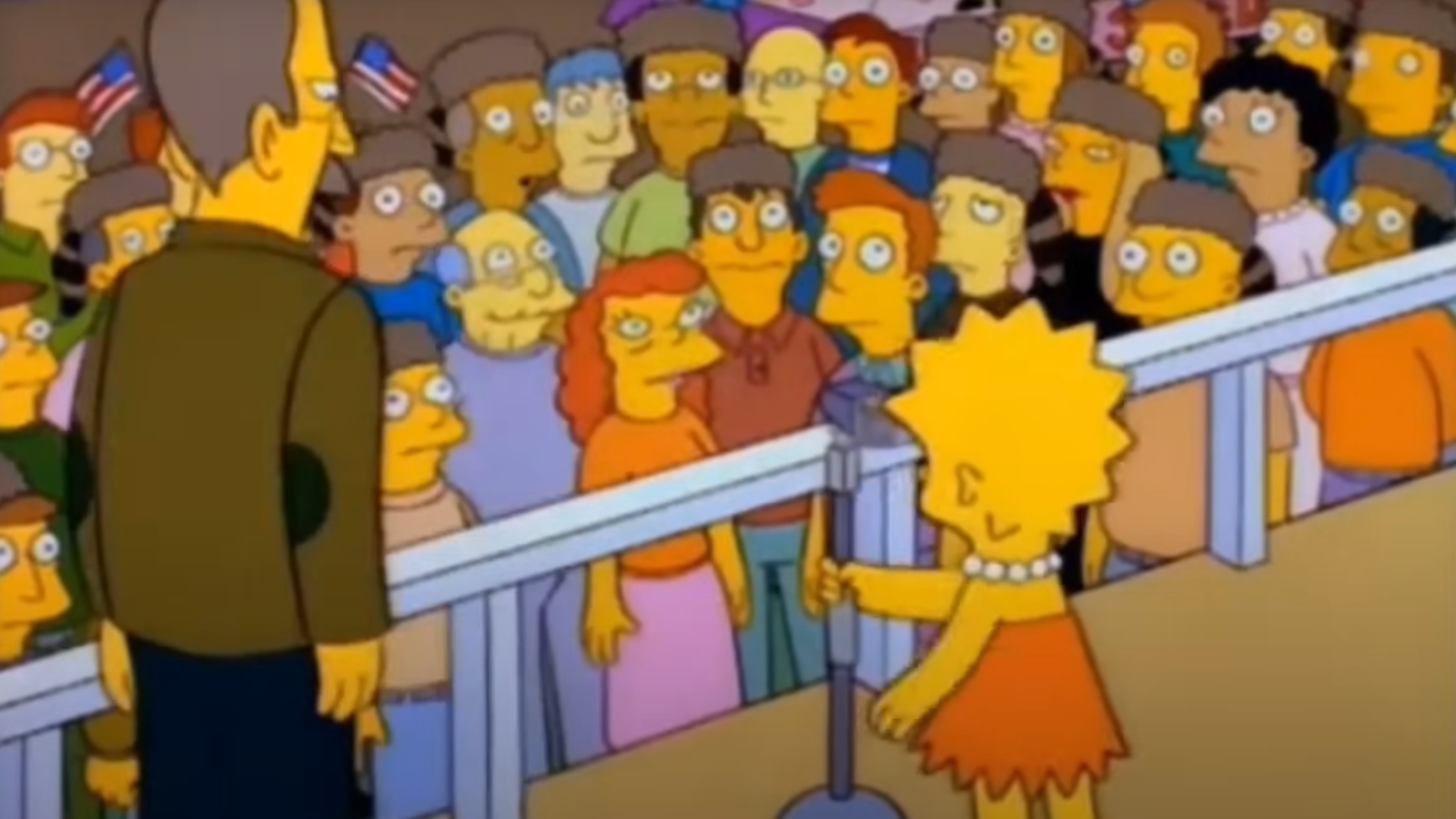 Lisa Simpson discusses Jebediah Springfield