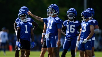Michael Pittman Jr. Continues Training Camp Tradition By Throwing Haymakers During Nasty Brawl