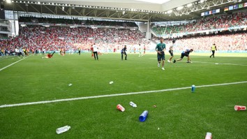 Angry Moroccan Fans Throw Bottles At Argentinian Players After Controversial Ending To Olympic Opening Game