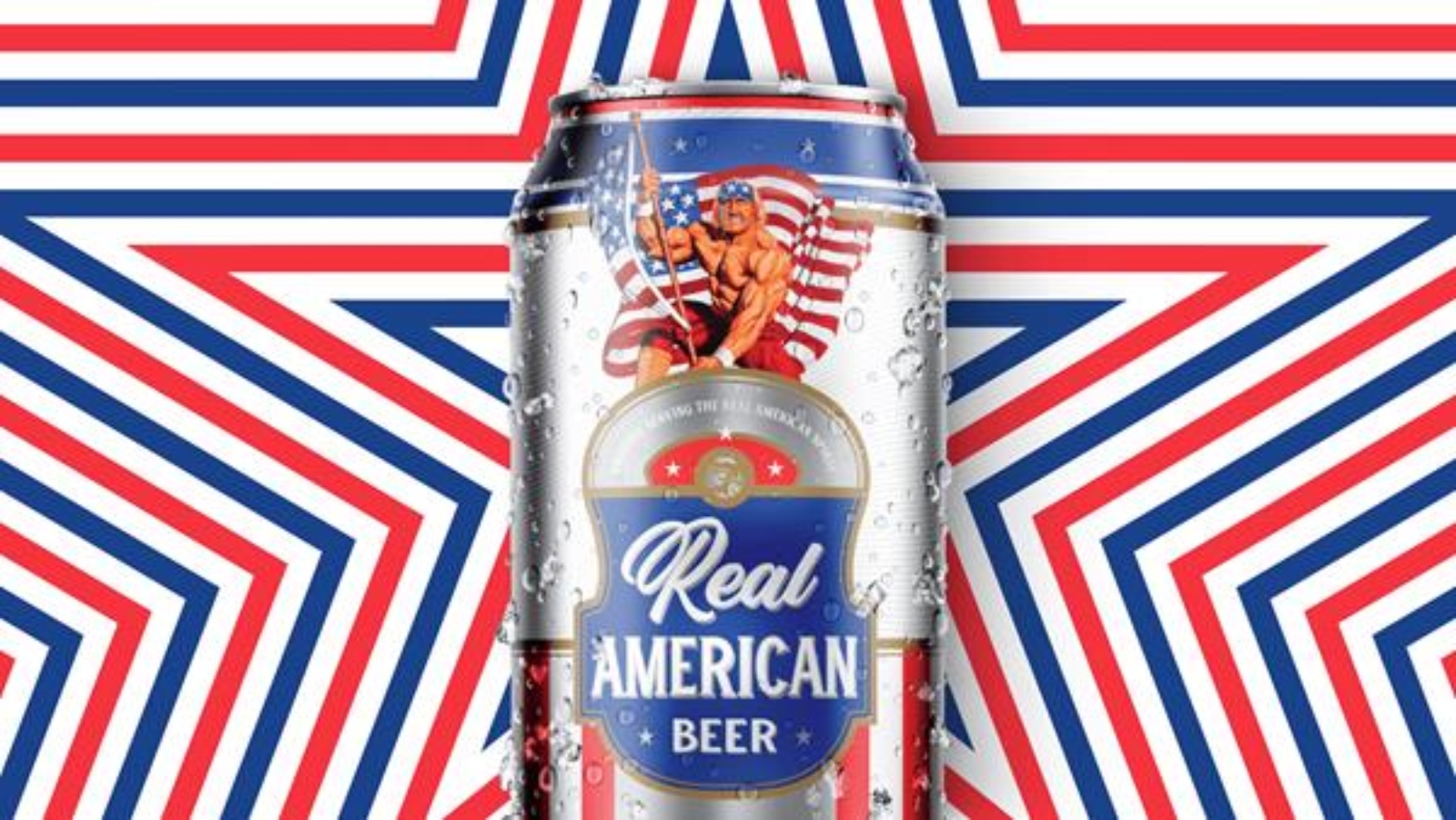 Real American Beer can featuring Hulk Hogan