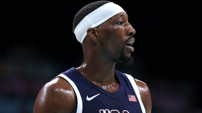 Bam Adebayo playing for Team USA at Olympics
