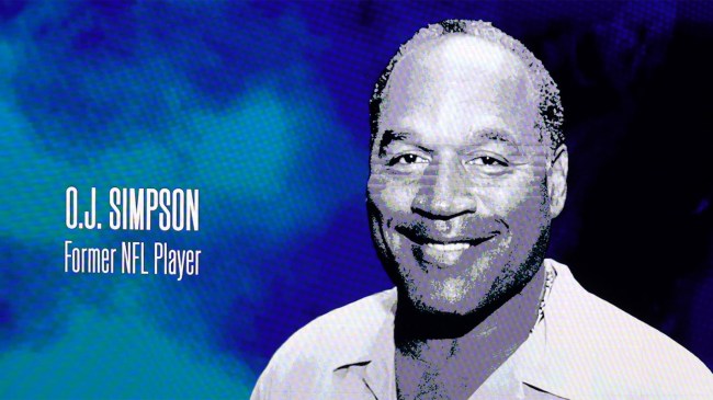 Image of OJ Simpson shown during 2024 BET Awards