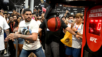 UFC Champ Alex Pereira Gets Embarrassed By Streamer IShowSpeed In Punching Machine Contest At Fanatics Fest