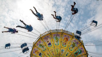 Six Flags Visitor Films Harrowing Video After Getting Stuck On A Ride Hundreds Of Feet In The Air During A Storm