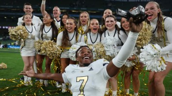 Georgia Tech Players Mock Florida State’s Viral TikTok Video During Ice Cold Postgame Celebration