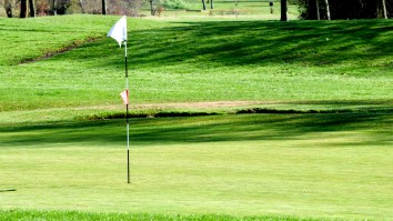 Insane Video Shows A Ford Bronco Driving Full Speed Onto Golf Course, Hitting Cart