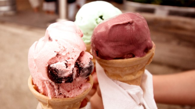 ice cream stand cones