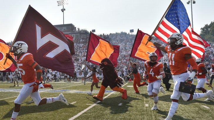 Virginia Tech football entrance